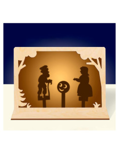 Teatro de Sombras Ruso AEVVV - Juego Kolobok 30x21 cm