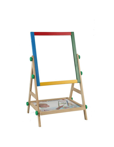 Caballete Doble Cara Tigrken para Niños - Madera Ajustable