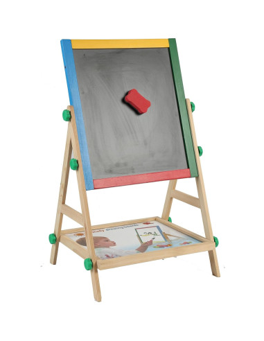 Caballete Doble Cara Tigrken para Niños - Madera Ajustable