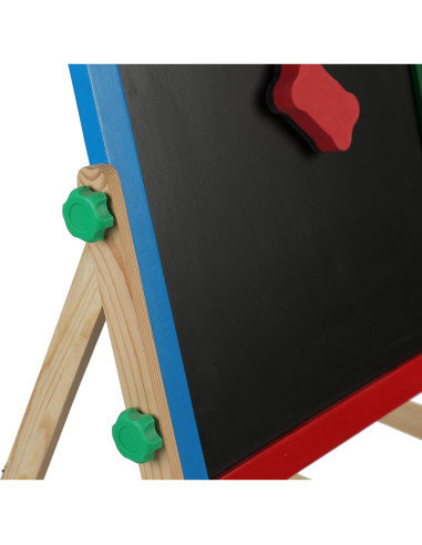 Caballete Doble Cara Tigrken para Niños - Madera Ajustable