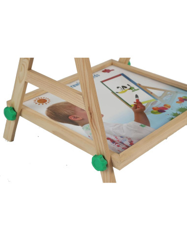 Caballete Doble Cara Tigrken para Niños - Madera Ajustable