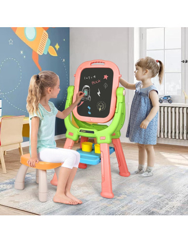 Caballete de Arte Infantil Breibowski Doble Cara Plegable 84cm