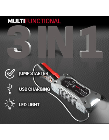 Arrancador de Salto Schumacher SL1648 1250A 12V USB LED