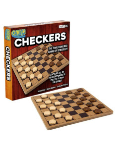 Juego de Damas de Madera Gamie 25.4x25.4 cm para Niños