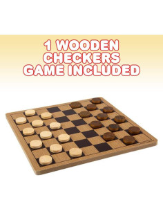 Juego de Damas de Madera Gamie 25.4x25.4 cm para Niños 2