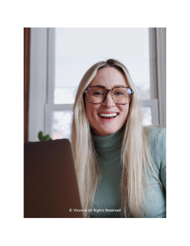 Gafas de bloqueo luz azul VISOONE modelo Remy tamaño grande