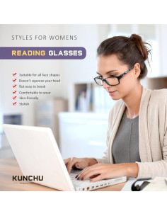 Gafas de Lectura 5 Estilos - Bloqueo Luz Azul UV - Floral Claro 2