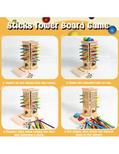 Juego de Mesa 4-en-1 Twivah para Niños - Aprendizaje STEM