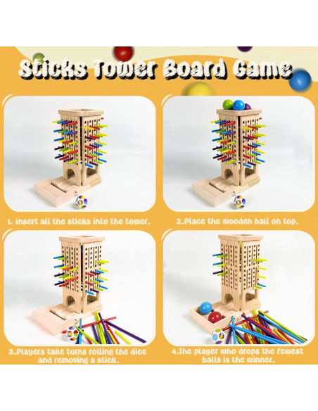 Juego de Mesa 4-en-1 Twivah para Niños - Aprendizaje STEM