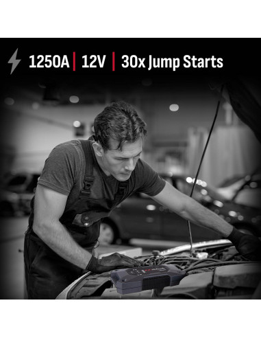 Arrancador de Salto Schumacher SL1648 1250A 12V USB LED