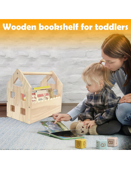 Estantería Montessori Casa Madera Pino 30.5x20x29.5cm