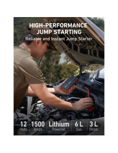 Arrancador de Batería AstroAI S8 1500A 12V Portátil Naranja 2