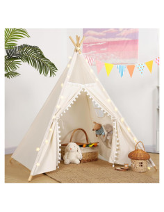 Tienda Teepee para Niños Sumbababy 120x173cm con Luces