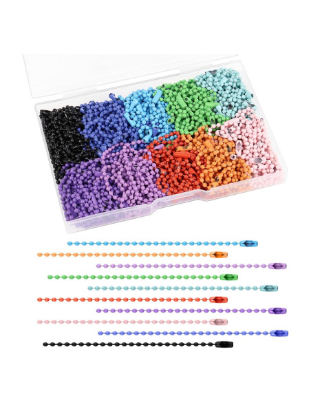 Cadena de Bolas de Metal Yuntop 200 Pcs 10 cm 2.4 mm DIY