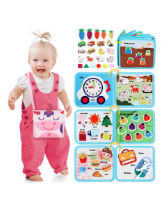 Tablero Ocupado Montessori Lehoo Castillo Rosa 12 en 1