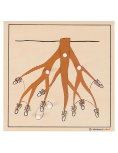 Rompecabezas Montessori Outlet Raíces 24x24 cm para Niños