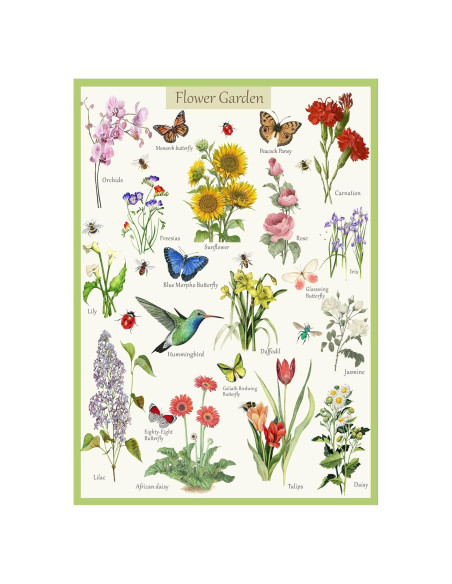 Rompecabezas Vintage de Flores 1000 Piezas PICKFORU 50x70cm