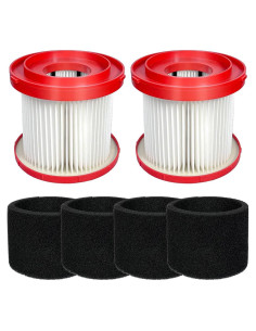 Filtros de Aspiradora ANBOO Paquete de 2 y 4 Esponjas