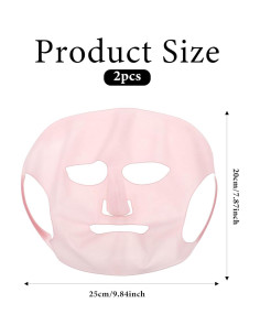 2 Hojas Soporte de Mascarilla Facial Silicona Reutilizable 2