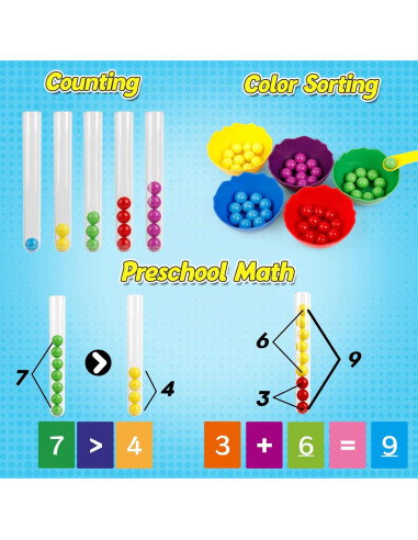 Juguete educativo de conteo y clasificación de colores Broytain
