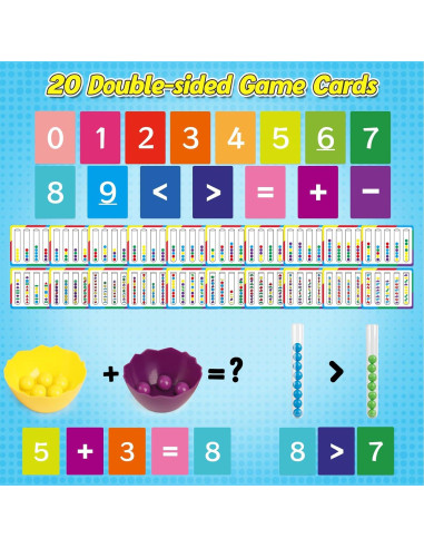 Juguete educativo de conteo y clasificación de colores Broytain