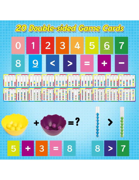 Juguete educativo de conteo y clasificación de colores Broytain