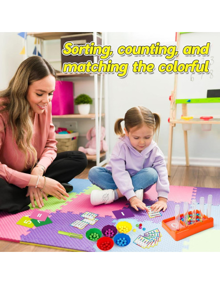 Juguete educativo de conteo y clasificación de colores Broytain