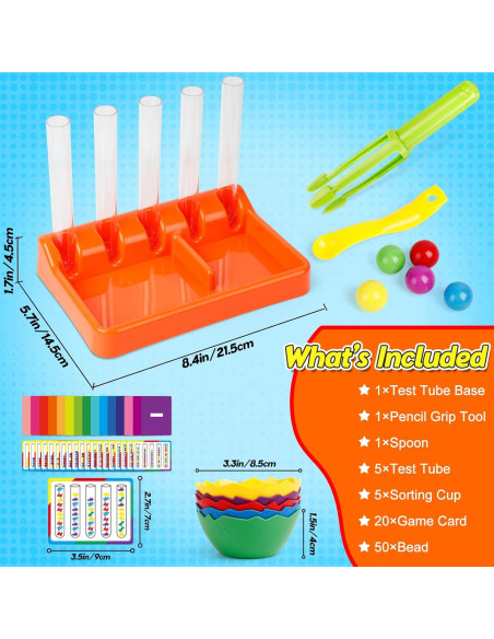 Juguete educativo de conteo y clasificación de colores Broytain