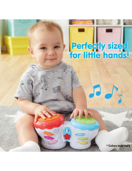 Kidoozie Flashbeat Drums - Tambor Musical para Niños 18+ Meses Kidoozie Flashbeat Drums - Tambor Musical para Niños 18+ Meses