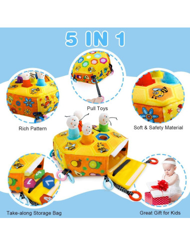 Juguetes Montessori para Bebés Yohome - Desarrollo Motor 5 en 1