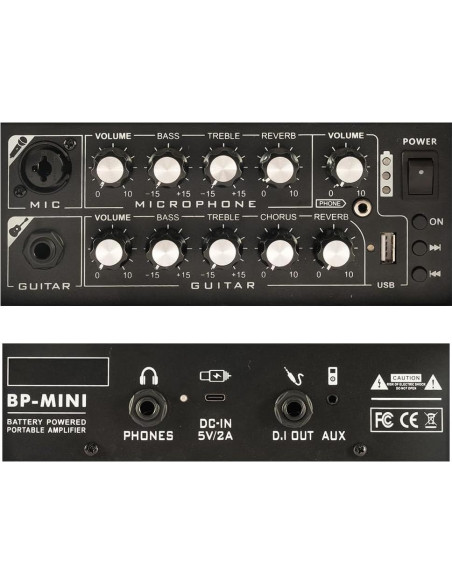 Amplificador de guitarra acústica BP-MINI 30W Bluetooth portátil
