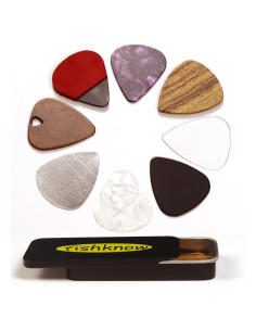 Puas de guitarra de celuloide y metal 3-A1, medianas y pesadas