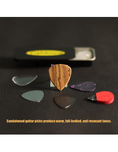 Puas de guitarra de celuloide y metal 3-A1, medianas y pesadas 2