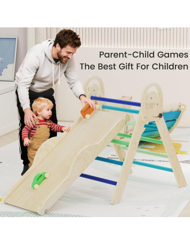 Conjunto de Escalada Montessori Pikler con Cojín y Arco - 9 Modos