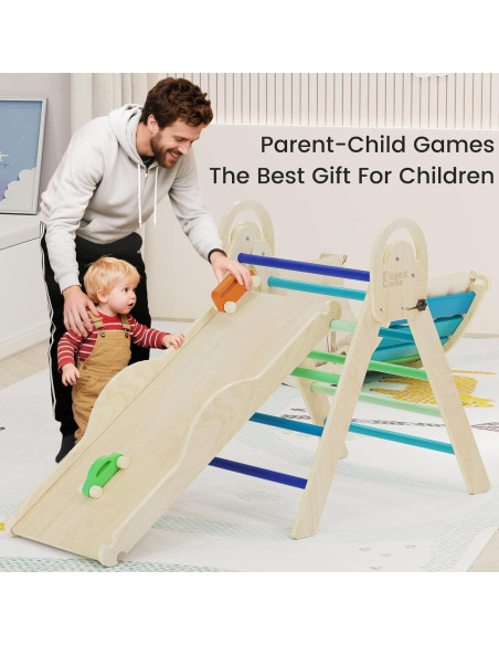 Conjunto de Escalada Montessori Pikler con Cojín y Arco - 9 Modos