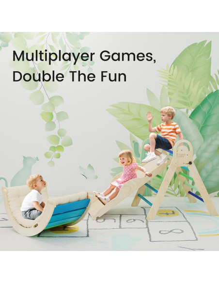 Conjunto de Escalada Montessori Pikler con Cojín y Arco - 9 Modos