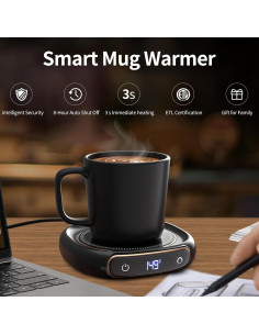 Juego de Calentador de Taza Lerat con Taza Cerámica 12oz 2