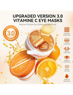 Parches para Ojos LANBENA con Vitamina C - 30 Pares Hidratantes 2