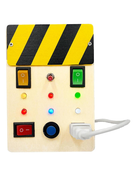 Tablero Ocupado Montessori ZRCCOX con 6 Luces LED para Niños