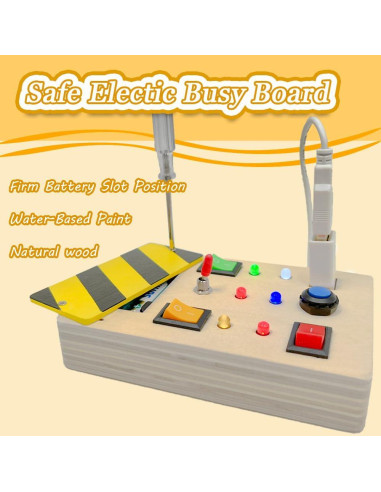 Tablero Ocupado Montessori ZRCCOX con 6 Luces LED para Niños
