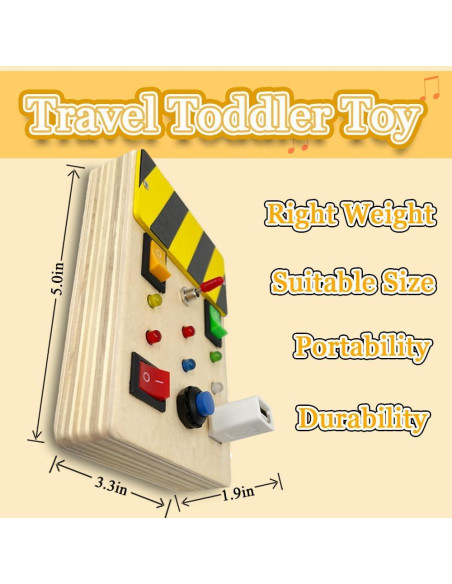 Tablero Ocupado Montessori ZRCCOX con 6 Luces LED para Niños