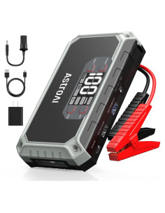 Arrancador de Batería AstroAI 2000A 12V 8-en-1 LED
