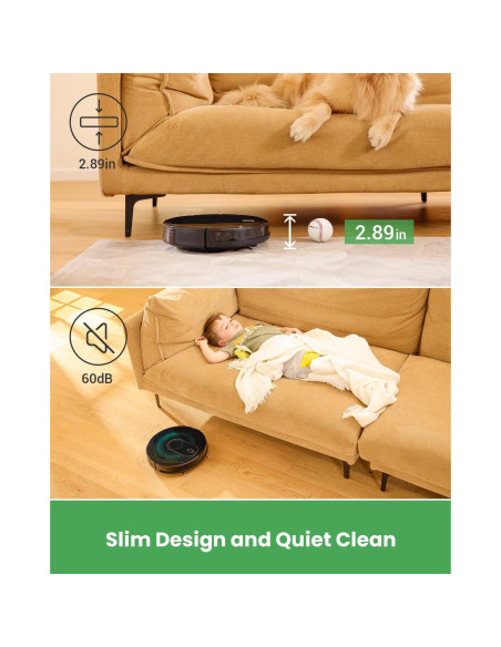 Aspiradora Robot Vexilar T8 2 en 1 con Trapeador 3000Pa