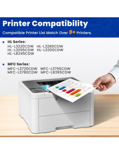 Cartucho de Tóner TN229XL Compatible Brother 4 Pack Alto Rendimiento 2