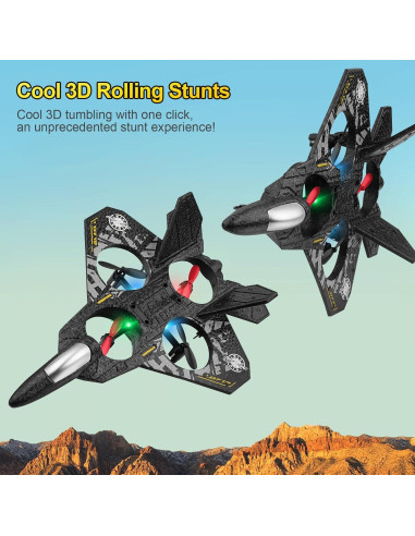 Avión RC Beffkkip L0712 Control Remoto 35.3cm para Niños