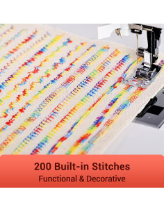 Máquina de Coser Poolin EOC02 Computarizada 200 Puntadas 2