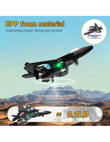 Avión RC Beffkkip L0712 Control Remoto 35.3cm para Niños