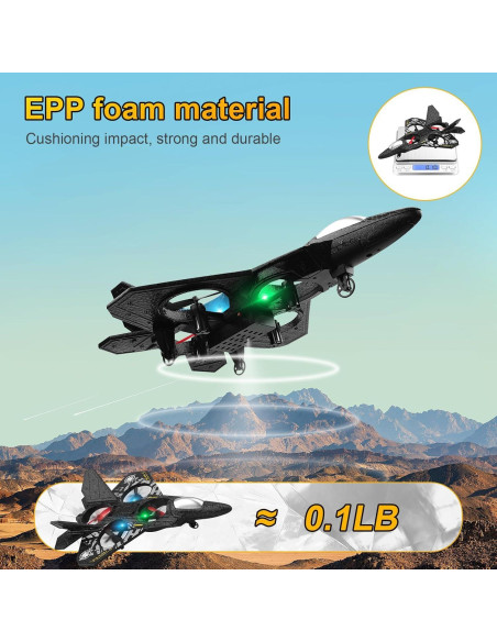 Avión RC Beffkkip L0712 Control Remoto 35.3cm para Niños