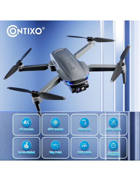 Dron Contixo F28 Premium 4K con Gimbal y 23 Min de Vuelo