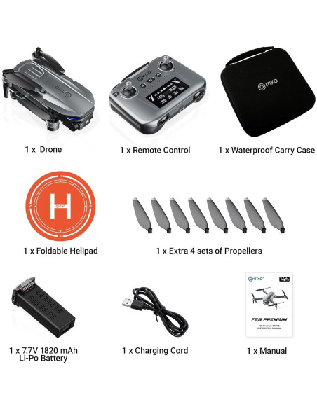 Dron Contixo F28 Premium 4K con Gimbal y 23 Min de Vuelo